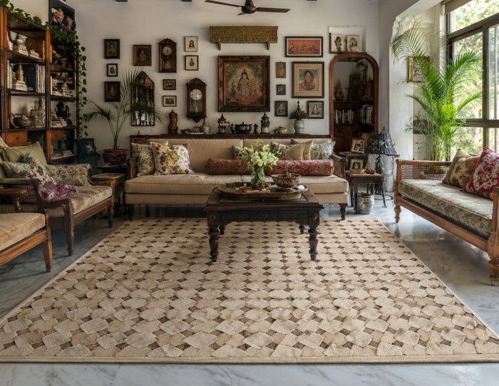 maximalist colorful rugs